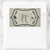 Toad Slime Halloween Jar Sticker Label (Tas)