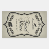 Toad Slime Halloween Jar Sticker Label (Voorkant)