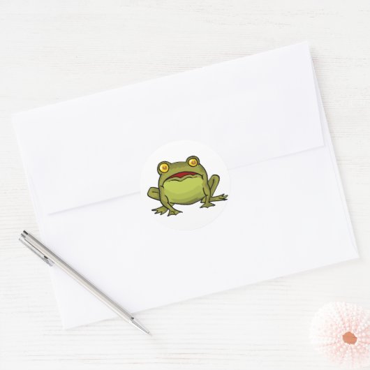 Toad Stare Ronde Sticker (Envelop)