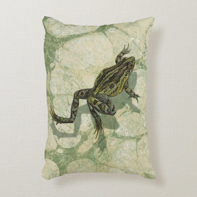 Toad Swinning in het water Accent Kussen (Voorkant(Verticaal))