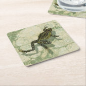 Toad Swinning in het water Kartonnen Onderzetters (Schuin)