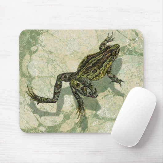 Toad Swinning in het water Muismat (Met muis)