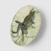 Toad Swinning in het water Ronde Klok (Hoek)