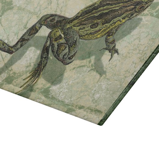 Toad Swinning in het water Snijplank (Hoek)