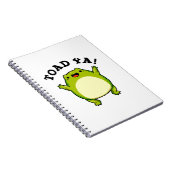 Toad Ya Funny Frog Pun Notitieboek (Rechterzijde)