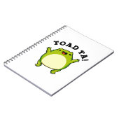 Toad Ya Funny Frog Pun Notitieboek (Linkerzijde)
