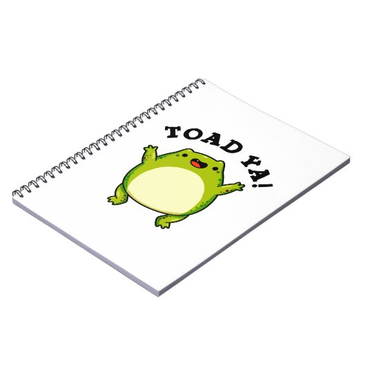 Toad Ya Funny Frog Pun Notitieboek (Linkerzijde)