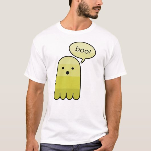 Toad Yellow Boo Ghost Halloween T-shirt (Voorkant)