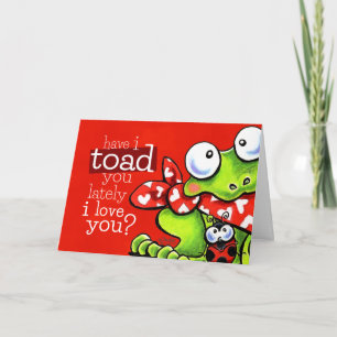 Toad You I Love You Funny Valentijn Feestdagen Kaart