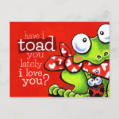 Toad You I Love You Funny Valentijn Feestdagenkaart (Voorkant)