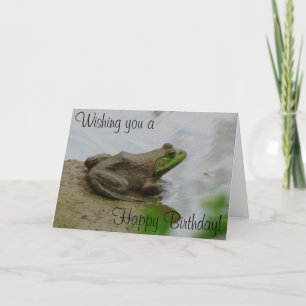 Toad zegt gelukkige verjaardag! kaart