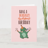 Toadal Geweldige Cute Frog Pun Funny Birthday Kaart (Voorkant)