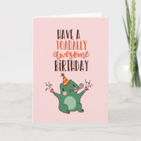 Toadal Geweldige Cute Frog Pun Funny Birthday