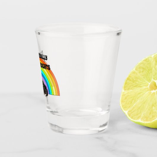 Toadallon voor de rechten van homoseksuelen shot glas (Rechts)