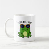 Toadally Cool Funny Toad Pun Koffiemok (Links)