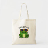 Toadally Cool Funny Toad Pun Tote Bag (Voorkant)