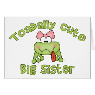 Toadally Cute Big Sister Blank Kaart