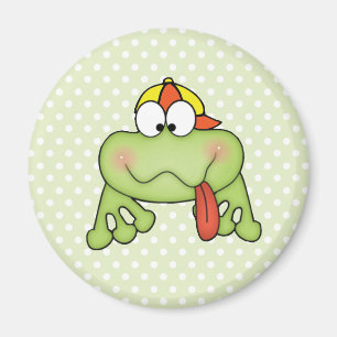 Toadally Cute Boy Frog Magneet