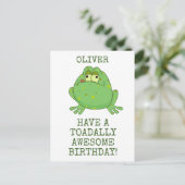 Toadally Geweldige Birthday Briefkaart (Staand voorkant)