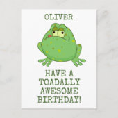 Toadally Geweldige Birthday Briefkaart (Voorkant)