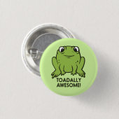 Toadally Geweldige Funny Toad Pun Ronde Button 3,2 Cm (Voorkant /achterkant)