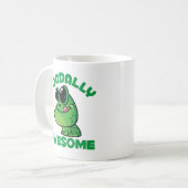 Toadally Geweldige Happy Cartoon Toad Koffiemok (Voorkant links)