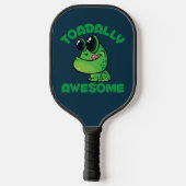 Toadally Geweldige Happy Cartoon Toad Pickleball Paddle (Achterkant)