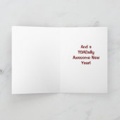 Toadally Geweldige Prettige feestdagen! Feestdagen Kaart (Binnen)