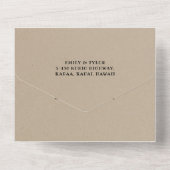 ©Toadally in Love Frog Couple Rustic Wedding All In One Uitnodiging (Achterkant)