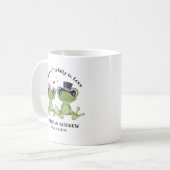 ©Toadally in Love Frog Couple Rustic Wedding Koffiemok (Voorkant links)