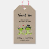 Toadally in Love Frog Wedding Favor Cadeau Label Cadeaulabel (Voorkant)