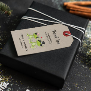 Toadally in Love Frog Wedding Favor Cadeau Label Cadeaulabel