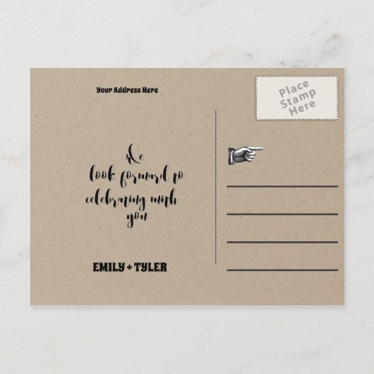 Toadally in Love Frog Wedding Save the Date Aankondigingskaart (Achterkant)