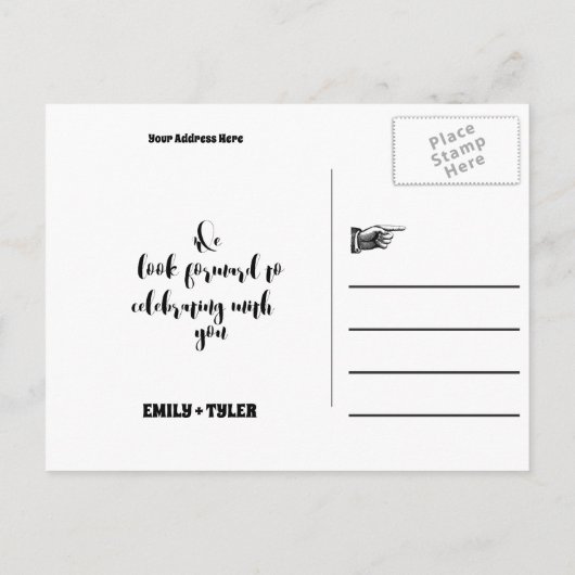 Toadally in Love Frog Wedding Save the Date Aankondigingskaart (Achterkant)