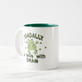 TOADALLY Love Gram Frog Tweekleurige Koffiemok (Voorkant links)