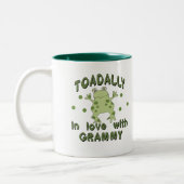 TOADALLY Love Grammy Frog Tweekleurige Koffiemok (Links)