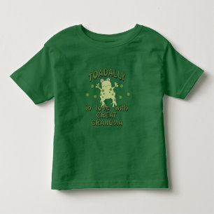 TOADALLY Love Great Grandma Frog Kinder Shirts