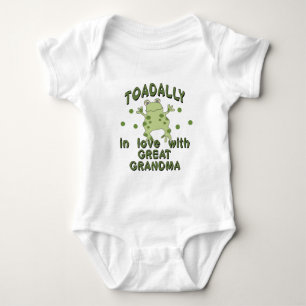 TOADALLY Love Great Grandma Frog Romper