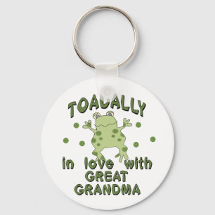 TOADALLY Love Great Grandma Frog Sleutelhanger