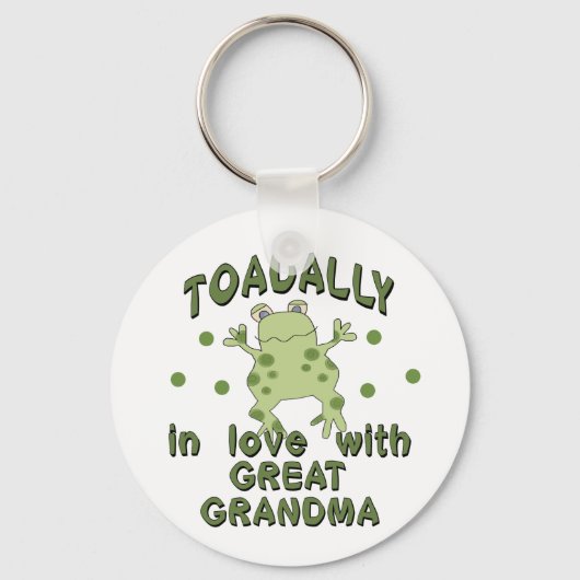 TOADALLY Love Great Grandma Frog Sleutelhanger (Voorkant)