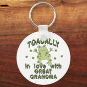 TOADALLY Love Great Grandma Frog Sleutelhanger (Voorkant)