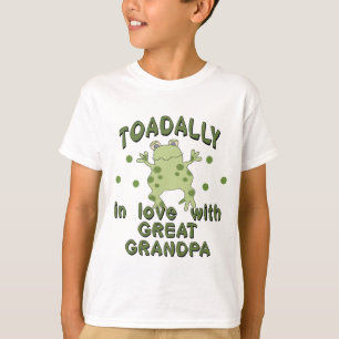 TOADALLY Love Great Grandpa Frog T-shirt