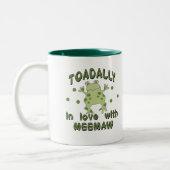 TOADALLY Love MeeMaw Frog Tweekleurige Koffiemok (Links)