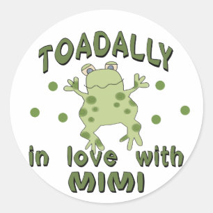 TOADALLY Love Mimi Frog Ronde Sticker