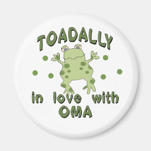 TOADALLY Love Oma Frog Magneet
