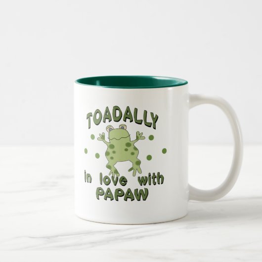TOADALLY Love Papaw Frog Tweekleurige Koffiemok (Rechts)