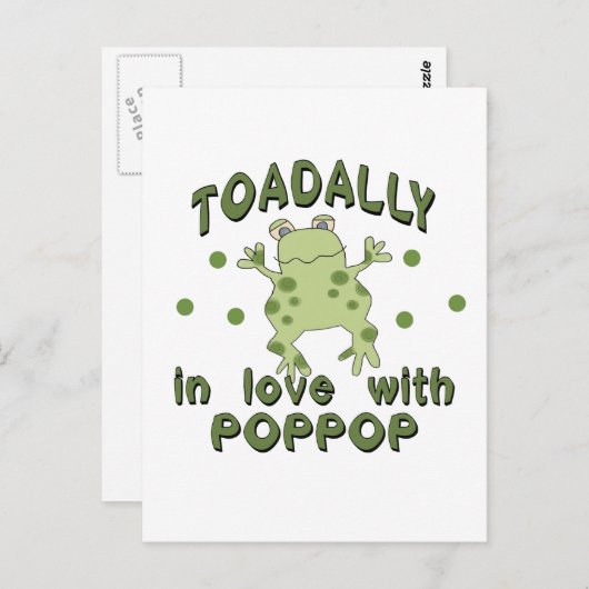 TOADALLY Love PopPop Frog Briefkaart (Voorkant / Achterkant)