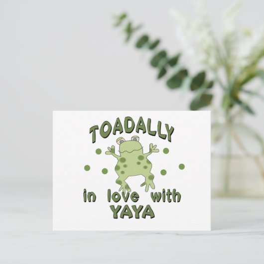 TOADALLY Love YaYa Frog Briefkaart (Staand voorkant)