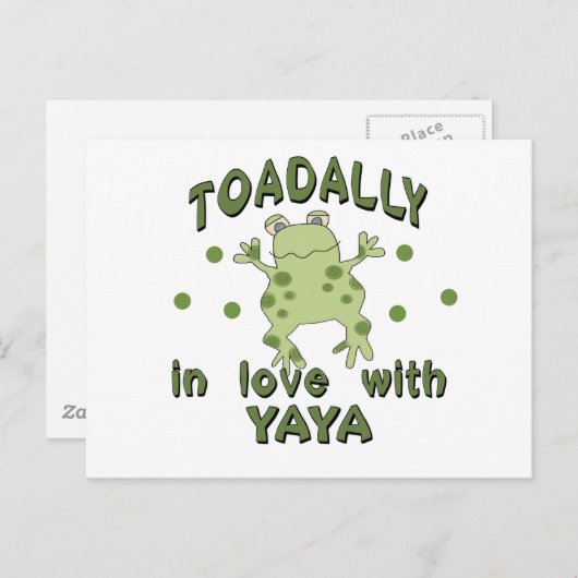 TOADALLY Love YaYa Frog Briefkaart (Voorkant / Achterkant)