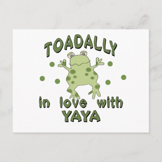 TOADALLY Love YaYa Frog Briefkaart (Voorkant)